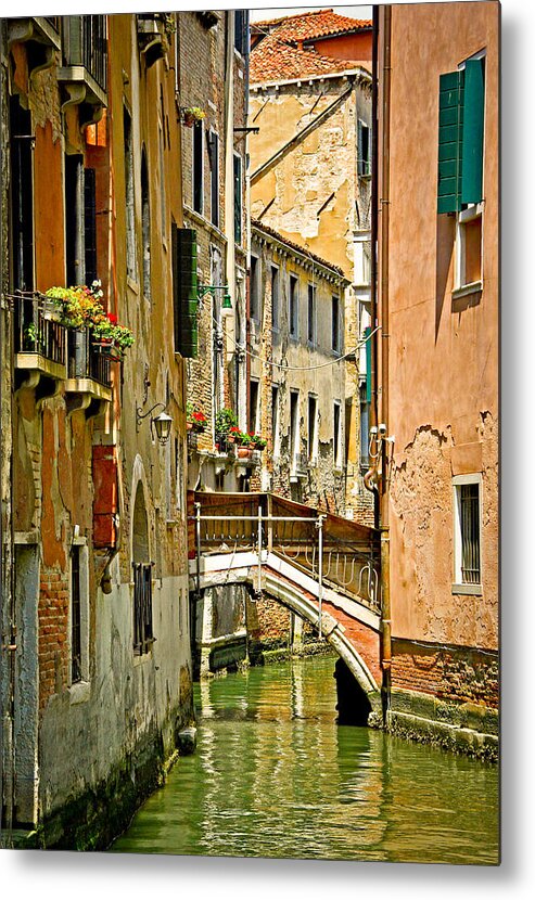Canal Metal Print featuring the photograph Venice 1 by Will Wagner