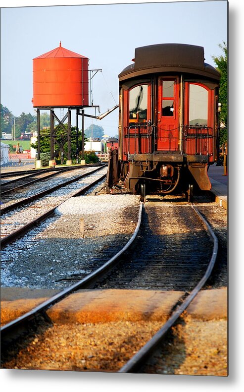 Water Stop Metal Print featuring the photograph Water Stop by Mary Beth Landis