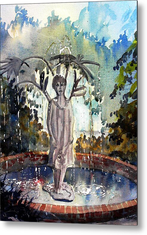 Glenn Marshall Artist Metal Print featuring the painting Why Does it always Rain on Me by Glenn Marshall