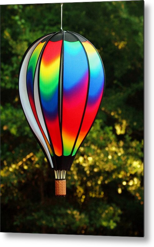 Wind Metal Print featuring the photograph Wind Catcher Balloon by Farol Tomson