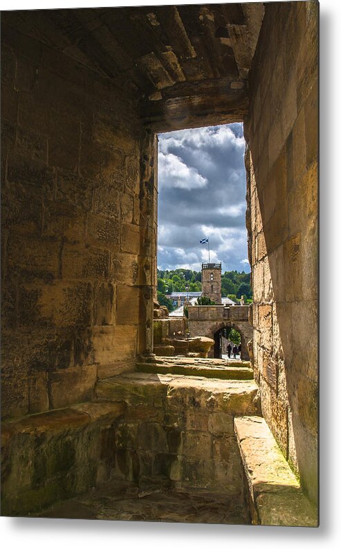 Scotland Metal Print featuring the photograph Window in Linlithgow Palace by Andreas Berthold