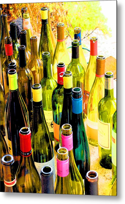 Wine Tasting Metal Print featuring the photograph You are invited to a wine tasting... by Margaret Hood