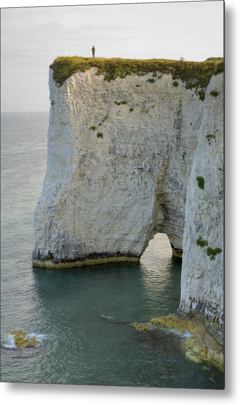Old Metal Print featuring the photograph Old Harry Rocks #1 by Ian Middleton
