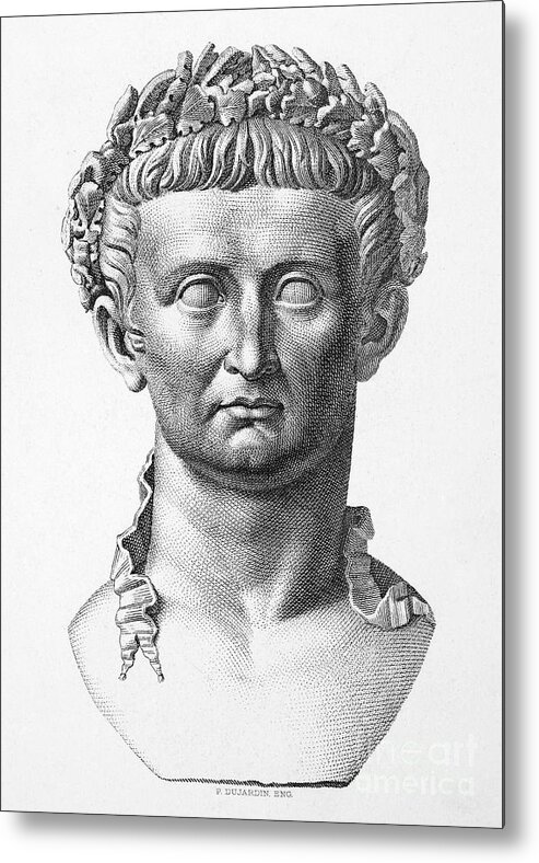 1st Century Metal Print featuring the photograph Tiberius (42 B.c.- 37 A.d.) #1 by Granger