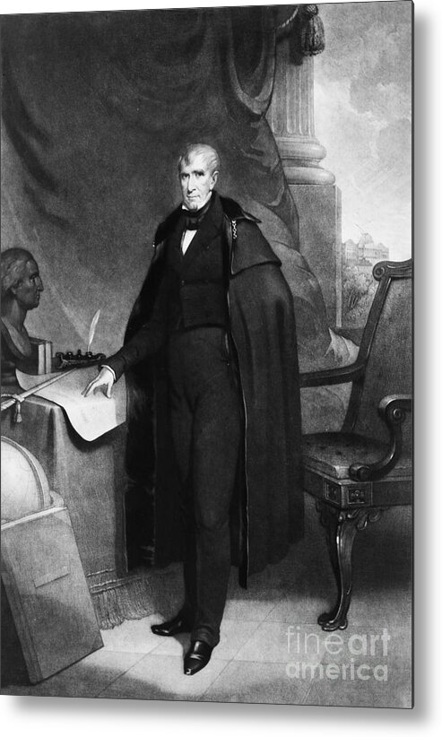 1841 Metal Print featuring the photograph William Henry Harrison #17 by Granger