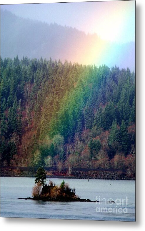 Rainbow Metal Print featuring the photograph Rainbow by Charles Robinson
