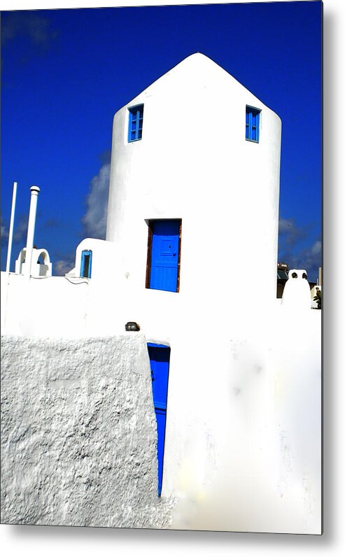 Colette Metal Print featuring the photograph Santorini Beauty Greece by Colette V Hera Guggenheim