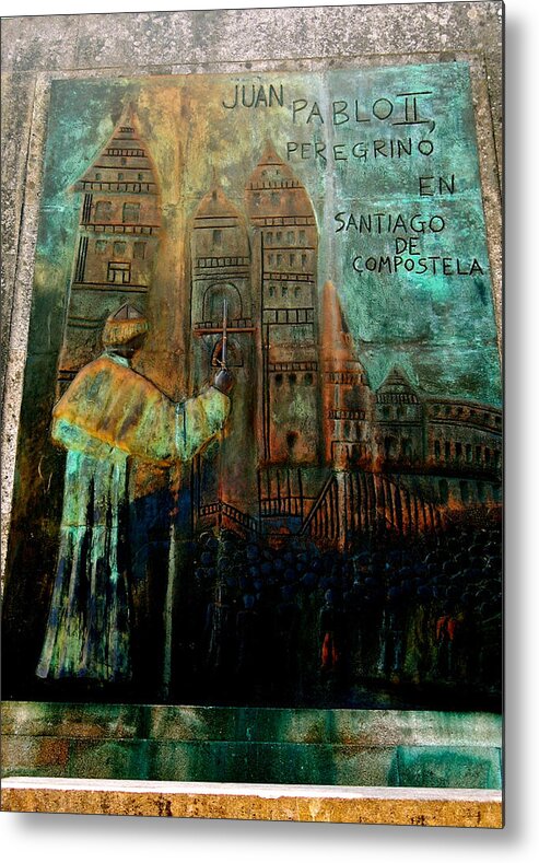 Carvings Metal Print featuring the photograph A little camino story.. by HweeYen Ong