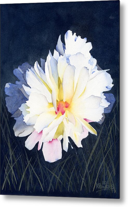 Flower Metal Print featuring the painting Billowy by Ken Powers