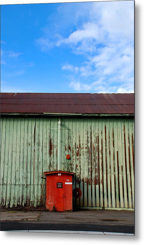 Buildings Metal Print featuring the photograph Building series - Red Shack by Kathleen Grace