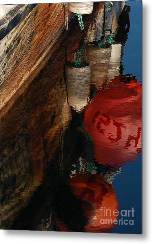 Buoy Metal Print featuring the photograph Buoy Reflection I by Chuck Flewelling