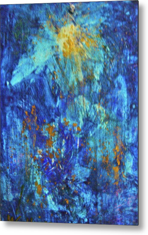 Abstract Art Metal Print featuring the painting Celebration 2 by Mary Sullivan