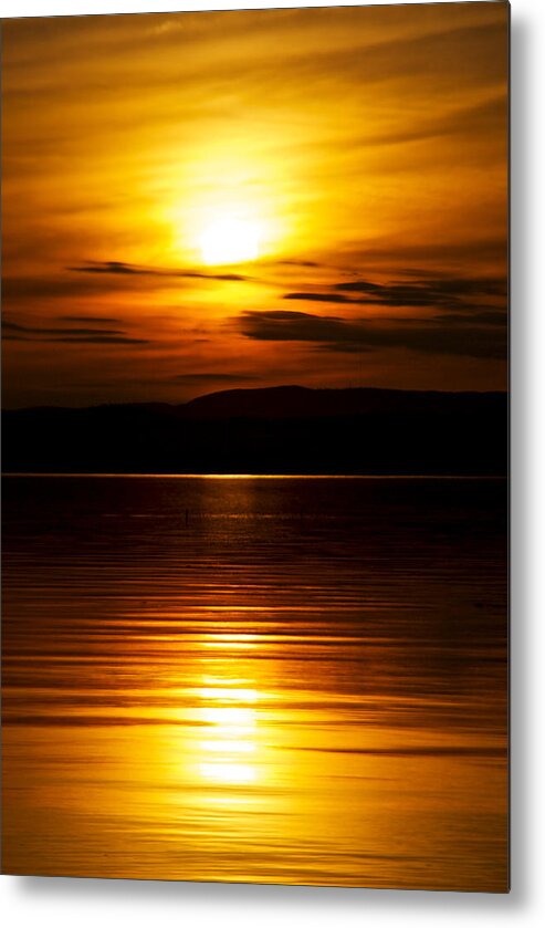 Lake Metal Print featuring the photograph Champlain Sunset by Mike Horvath