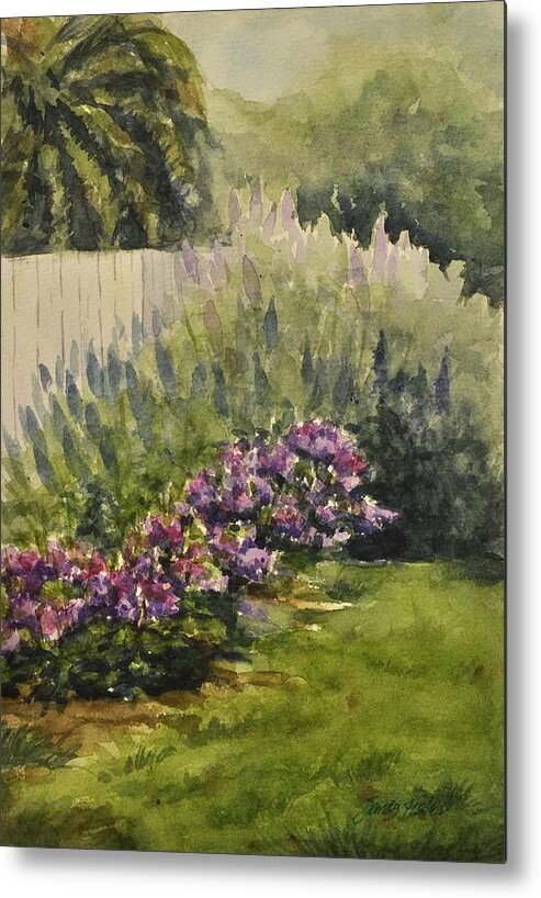 Gardens Metal Print featuring the painting Garden Splendor by Sandy Fisher