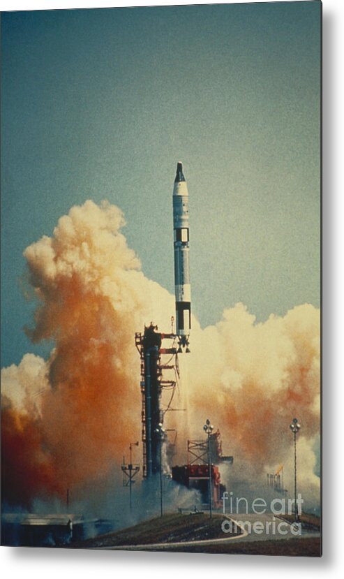 Transport Metal Print featuring the photograph Gemini Iv Launch by Science Source