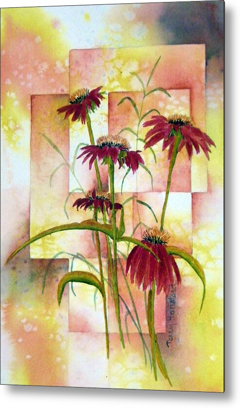 Terry Honstead Metal Print featuring the painting He Loves Me by Terry Honstead