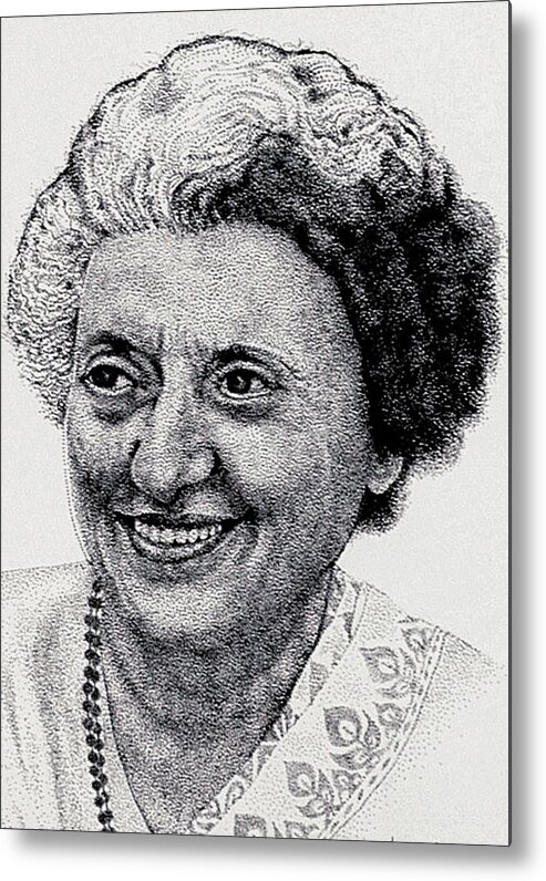 Vintage Indira Gandhi Painting Pencil Sketch Drawing Indian Politician  Prime Min | eBay