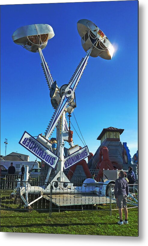 Scream Metal Print featuring the photograph Into the Blue by Steve Taylor