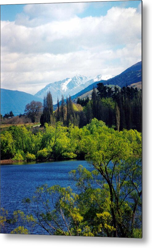 New Zealand Metal Print featuring the photograph Lake Hayes by Jackie Sherwood