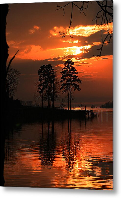 Sunset Metal Print featuring the photograph Lousiana Sunset by Dorothy Cunningham
