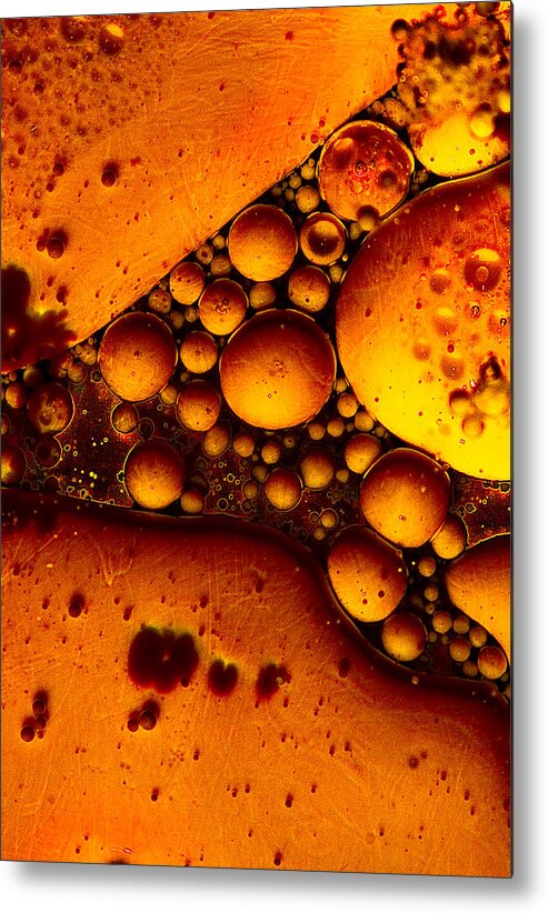 Abstract Metal Print featuring the photograph Milk and Oil by Jim Painter
