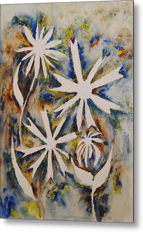 Flowers Metal Print featuring the painting Natural Wonder by Vallee Johnson