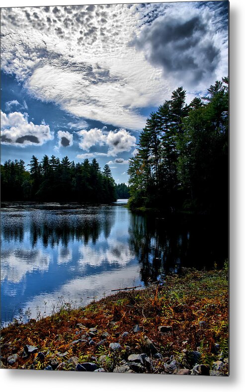 Lake Metal Print featuring the photograph NH Lake 2 by Edward Myers