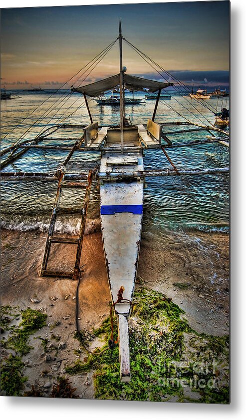 Yhun Suarez Metal Print featuring the photograph Panglao Island Boat by Yhun Suarez