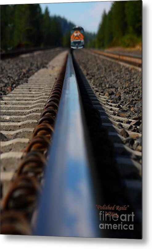 Polished Rails Metal Print featuring the photograph Polished Rails by Patrick Witz