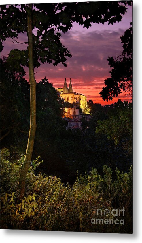 Ancient Metal Print featuring the photograph Sintra Palace by Carlos Caetano