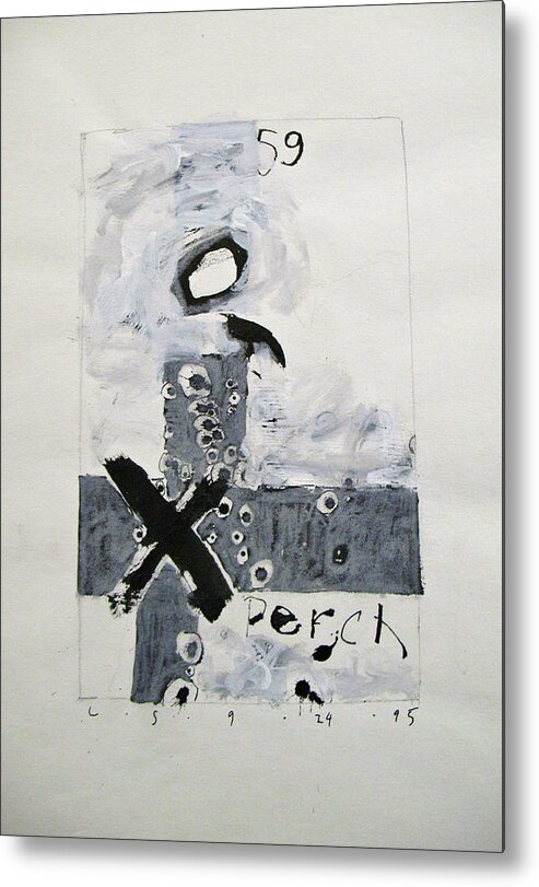 Abstract Paintings Metal Print featuring the drawing Sketchbook 1 pg 9 by Cliff Spohn