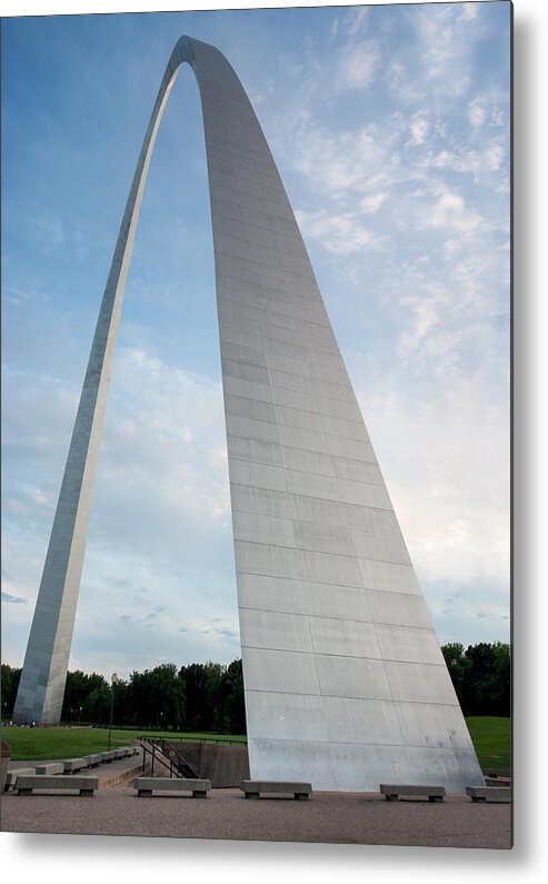 Abstract Metal Print featuring the photograph The Arch in St Louis by Semmick Photo