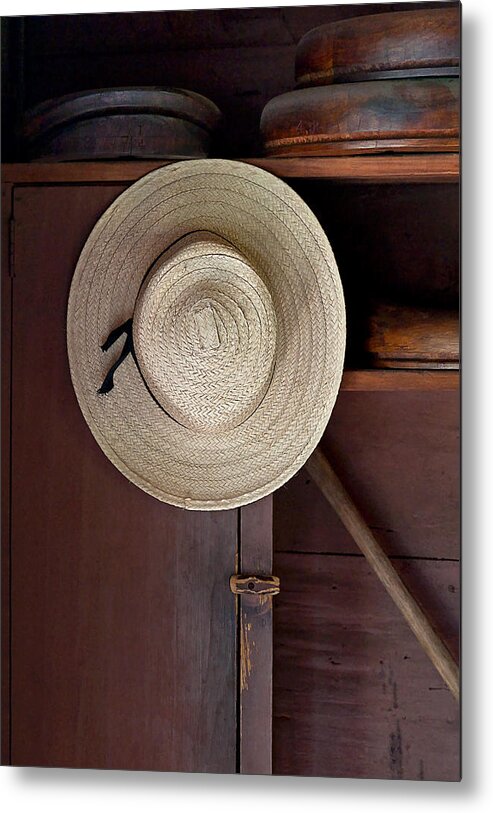 Hat Metal Print featuring the photograph The Hat Shop by Steve Zimic