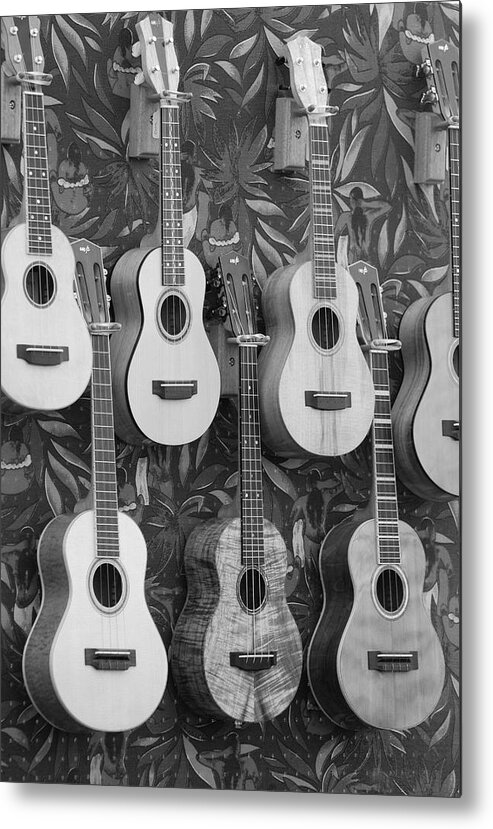 Ukulele Metal Print featuring the photograph Ukuleles by Eric Tressler