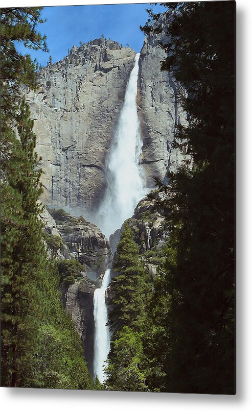 Yosemite Metal Print featuring the photograph Yosemite Falls 02 by David Armentrout