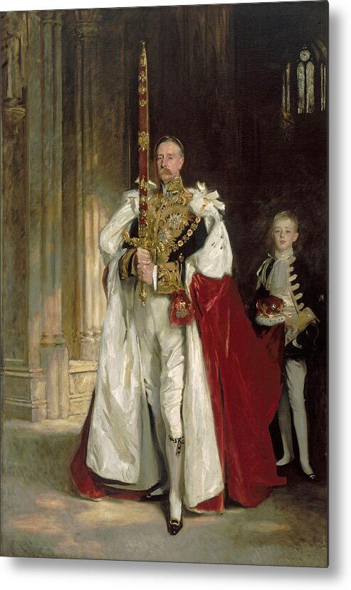 John Singer Sargent Metal Print featuring the painting Charles Stewart Sixth Marquess of Londonderry #2 by John Singer Sargent