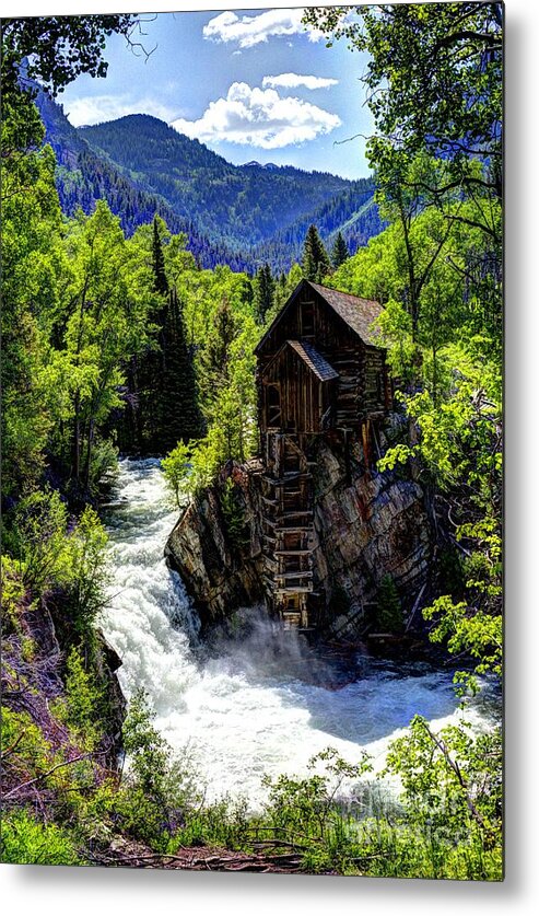 Crystal Mill Metal Print featuring the photograph Crystal Mill Near Marble by Jean Hutchison