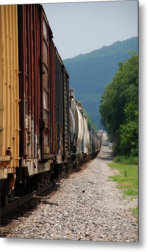 Train Metal Print featuring the photograph Freight Train by Kenny Glover