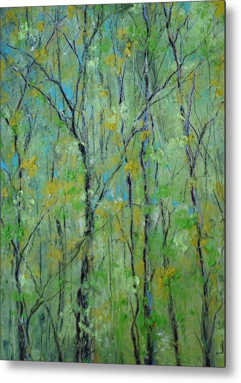 2916 Metal Print featuring the painting Awakening of Spring by Robin Miller-Bookhout