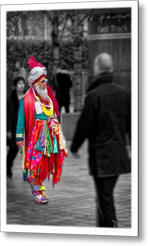 London Metal Print featuring the photograph Overdressed in London #1 by Peggy Dietz