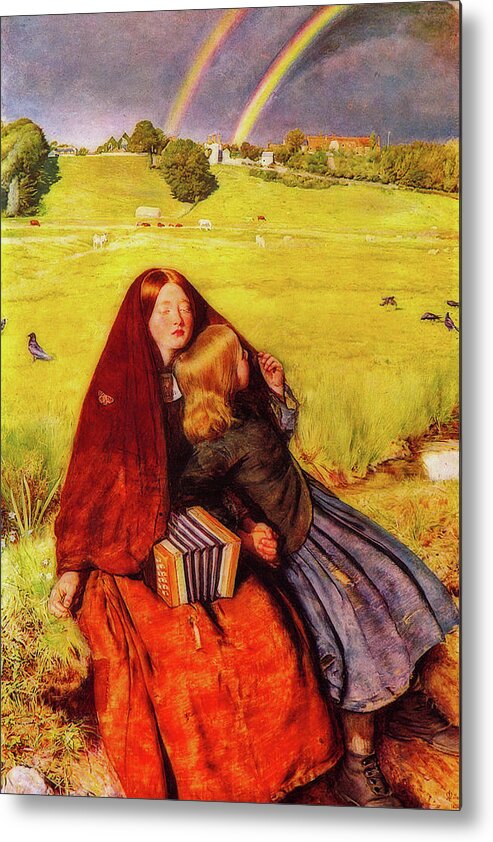 John Everett Millais Girls and Leaves Wall Art Poster Print 