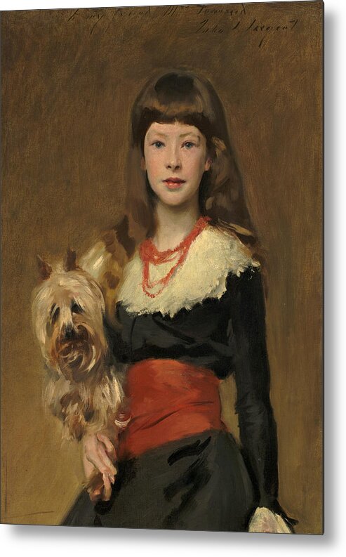 John Singer Sargent Metal Print featuring the painting Miss Beatrice Townsend by John Singer Sargent