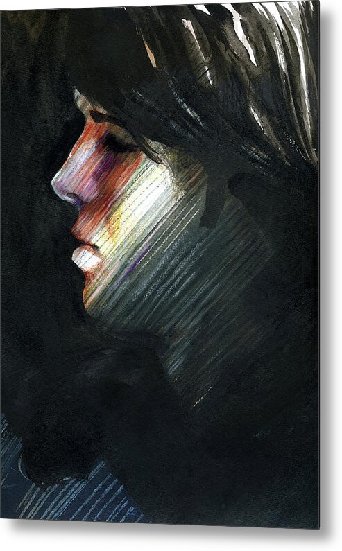 Lgbt Pride Metal Print featuring the painting A Boy Named Rainbow by Rene Capone