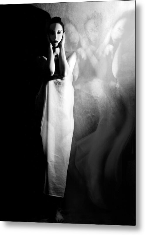  Woman Metal Print featuring the photograph A Guilty Conscience by Jaeda DeWalt