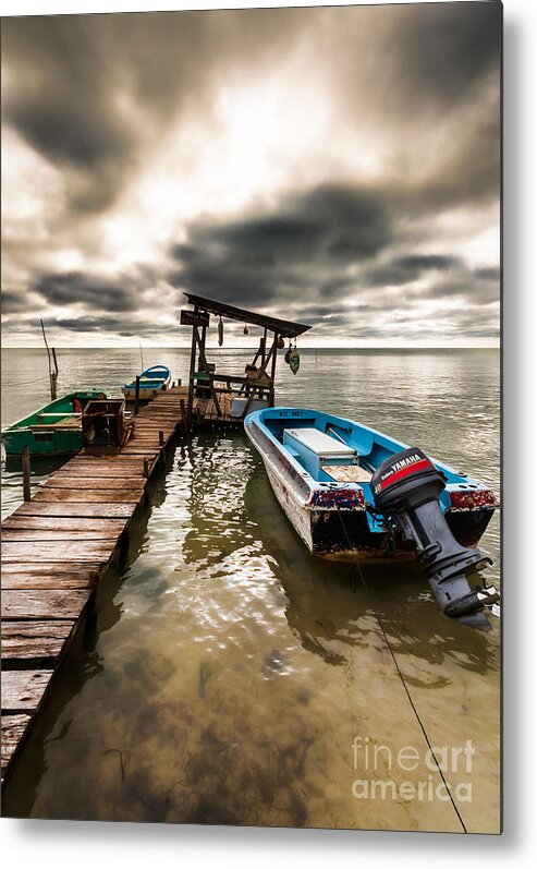 Belize Metal Print featuring the photograph A Storm Brewing by Lawrence Burry