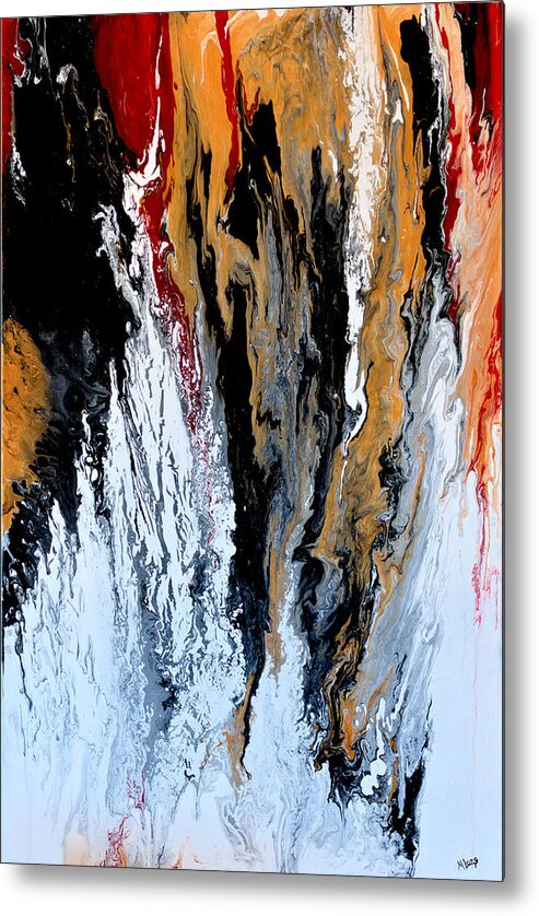 Abstract Metal Print featuring the painting Parapet by Michelle Joseph-Long