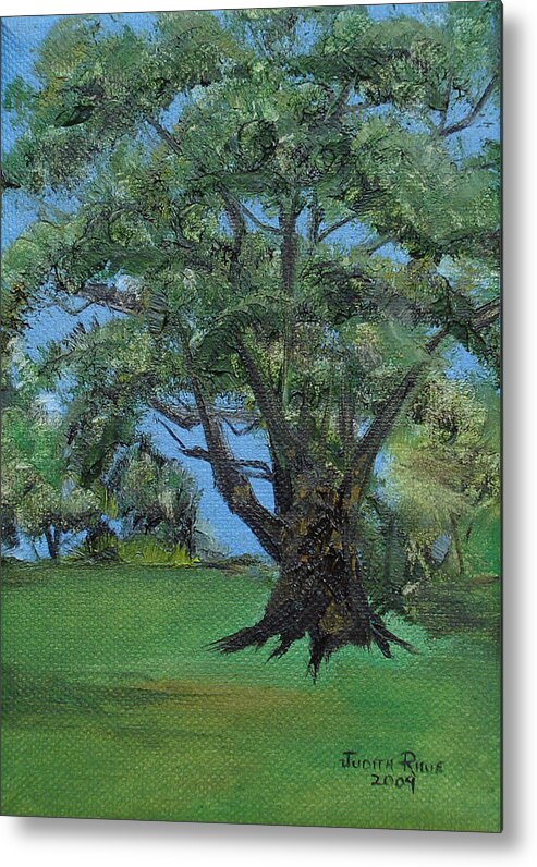 Landscape Metal Print featuring the painting Aging Gracefully by Judith Rhue