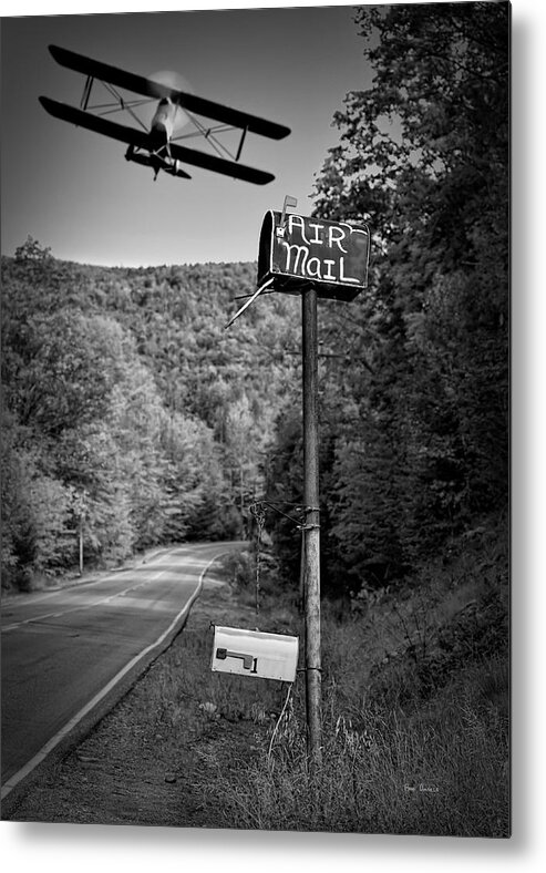 Landscape Metal Print featuring the photograph Air Mail Delivery Maine Style by Bob Orsillo