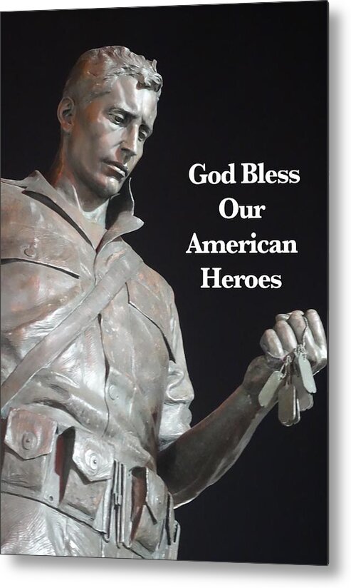 American Soldier Metal Print featuring the photograph American Hero by Joan Reese