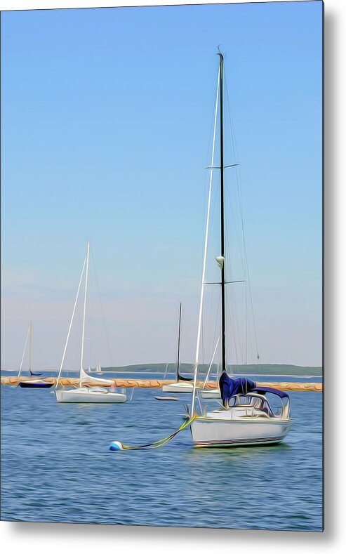 Harbor Metal Print featuring the photograph Anchored by Keith Armstrong